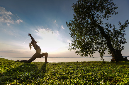 Yoga workout a couple sunset featuring yoga, sunset, and silhouette