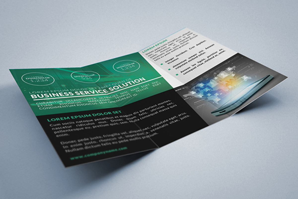 Corporate Multipurpose Trifold 2, a Brochure Template by WonderShop (Photo 2 of 2)
