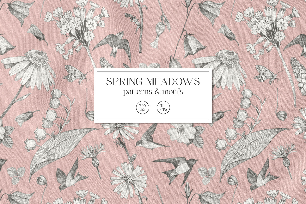 SPRING MEADOWS, a Pattern Graphic by Kate Demyanovska (Photo 1 of 10)
