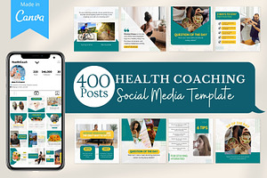 400 Health Coach - Canva Templates