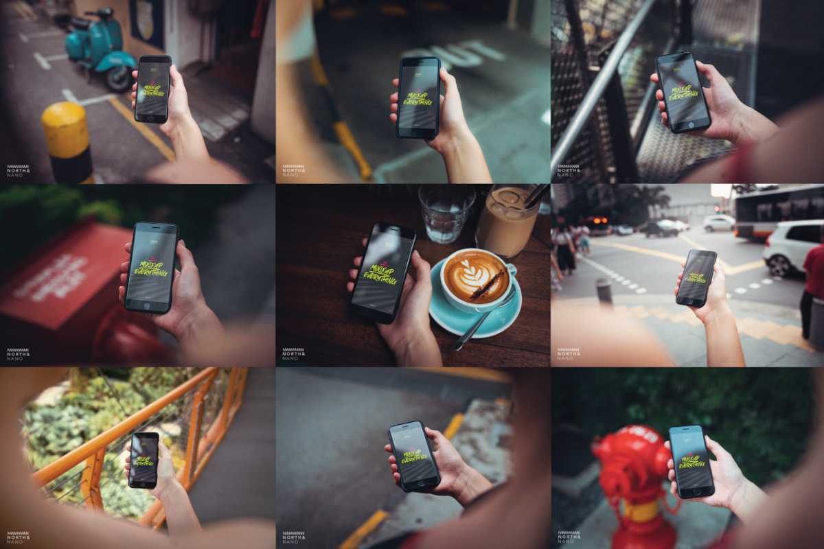 42 in 1 Mockup PSD Bundle!, an iPhone Mockup by North&Nano (Photo 3 of 13)