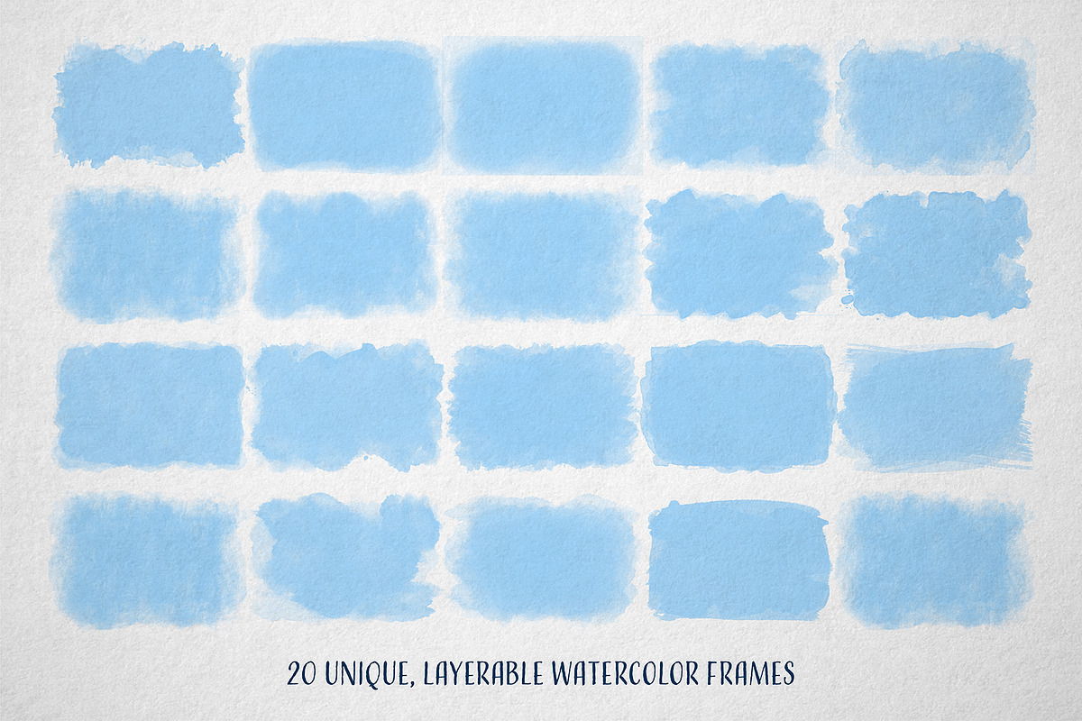 Watercolor Frames + Portrait Maker, a Texture Graphic by Quentin Bangston (Photo 5 of 5)