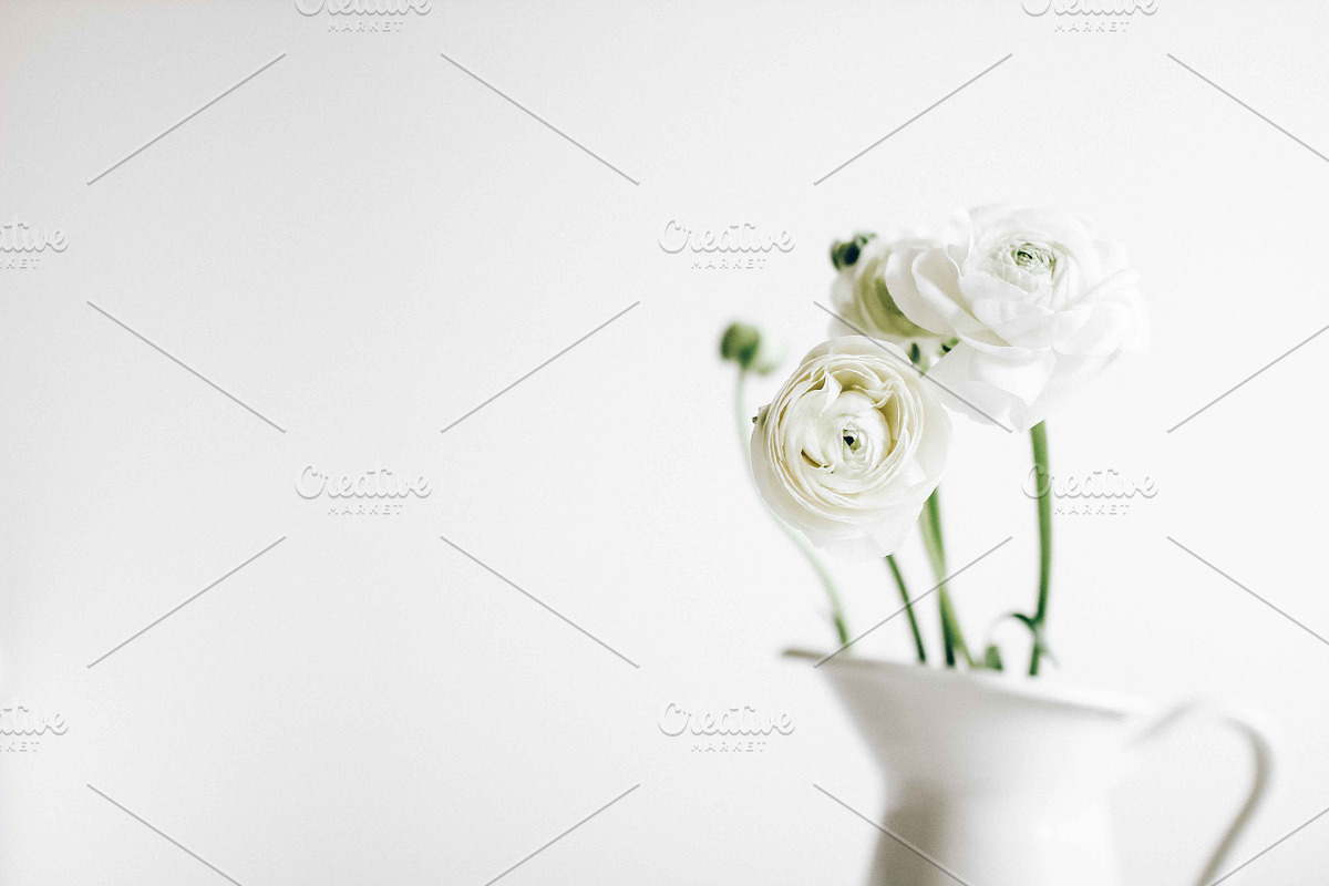 Ranunculus and blooming branches, an Arts & Entertainment Photo by Alena Ermakova (Photo 1 of 3)