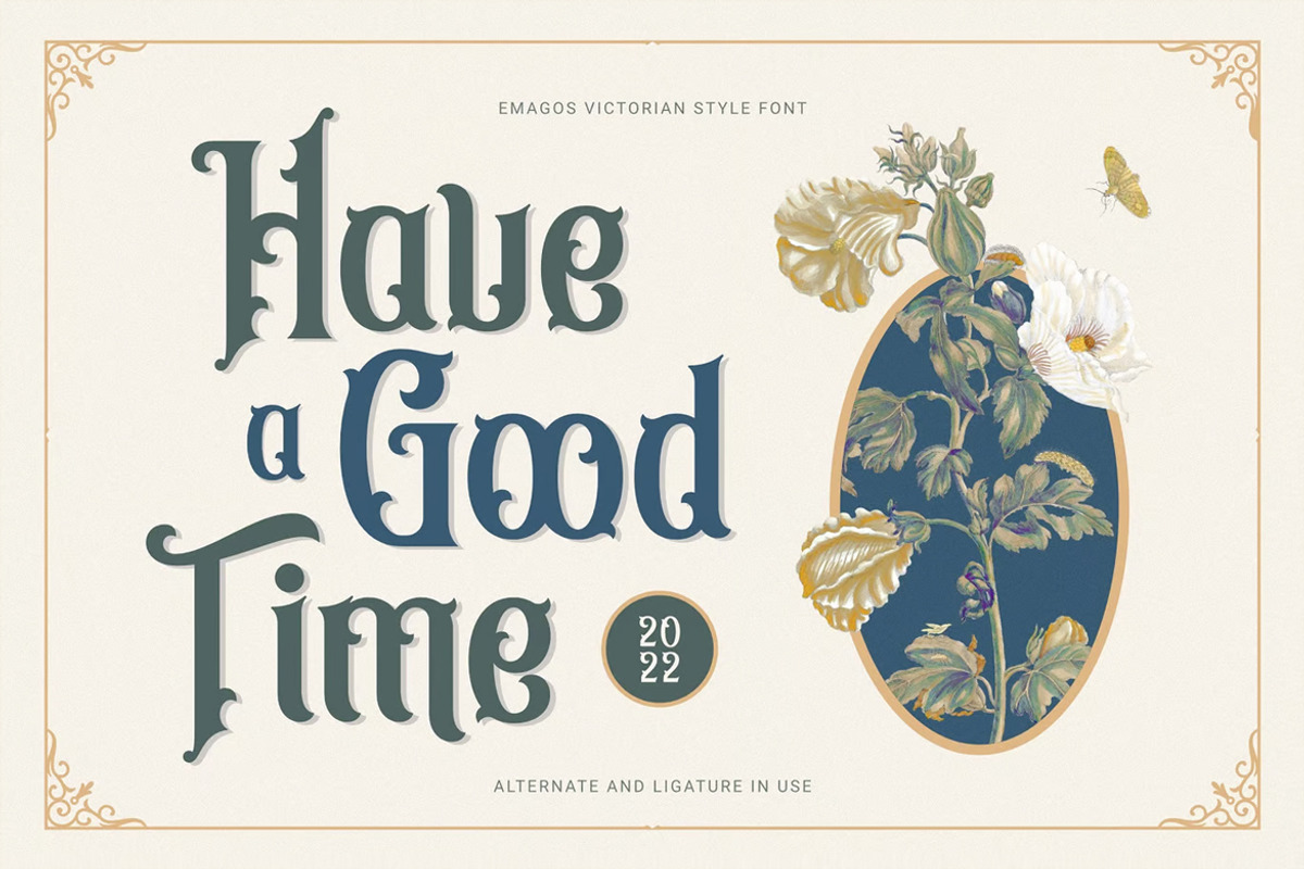 Emagos - Vintage Font, a Serif Font by Viswal Studio (Photo 6 of 6)