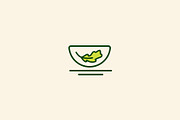 salad food logo vector design, a Branding & Logo Template by Vectoryzen (Thumbnail 1 of 2)