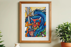 Watercolor Heroes & Demon Part 01, an Illustration by NStudio