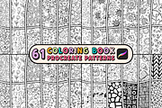 61 Procreate Coloring Book Patterns, a Brush Add-On by Heather Green Designs (Thumbnail 1 of 10)