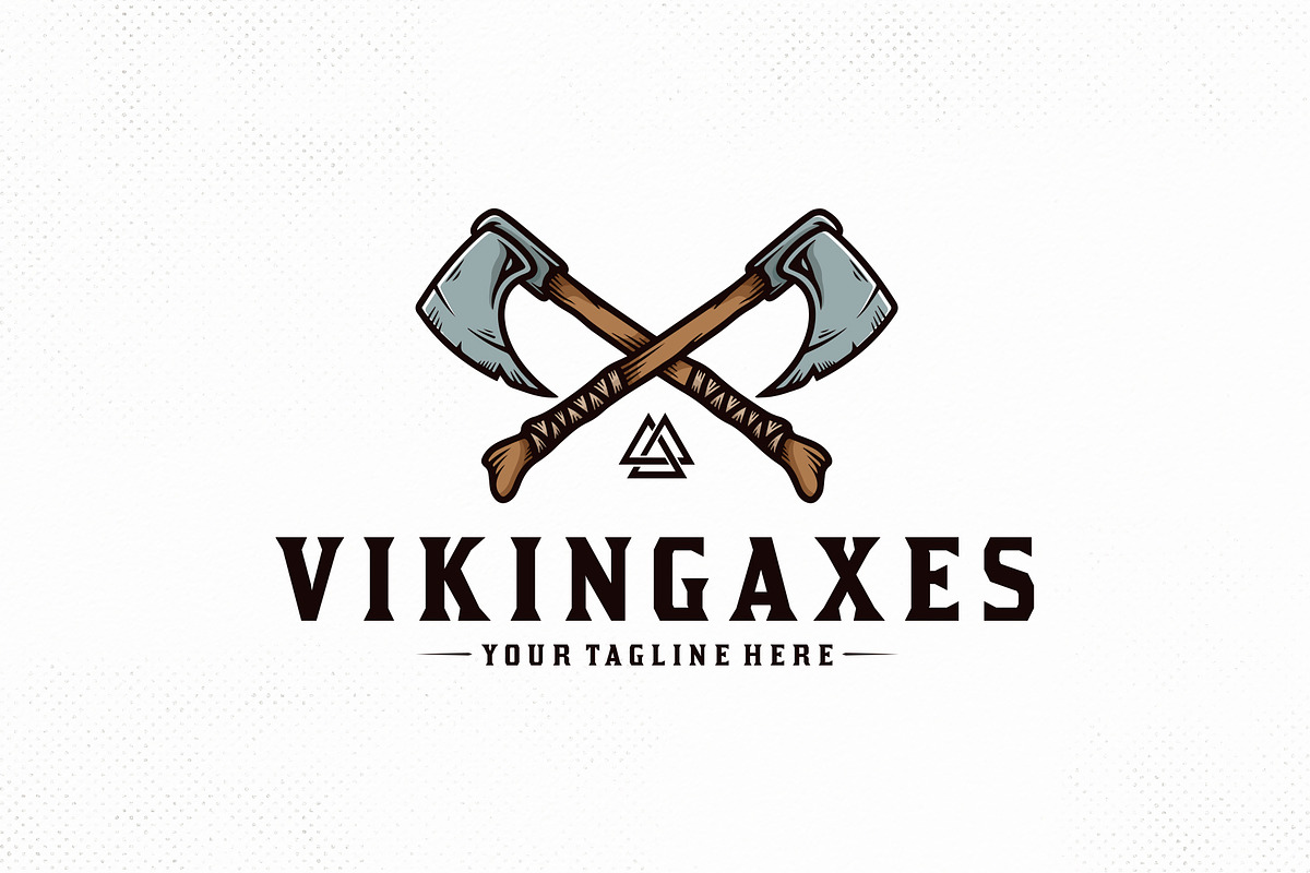 Viking Warrior Axe Logo Template, a Branding & Logo Template by vectorwithin (Photo 1 of 3)