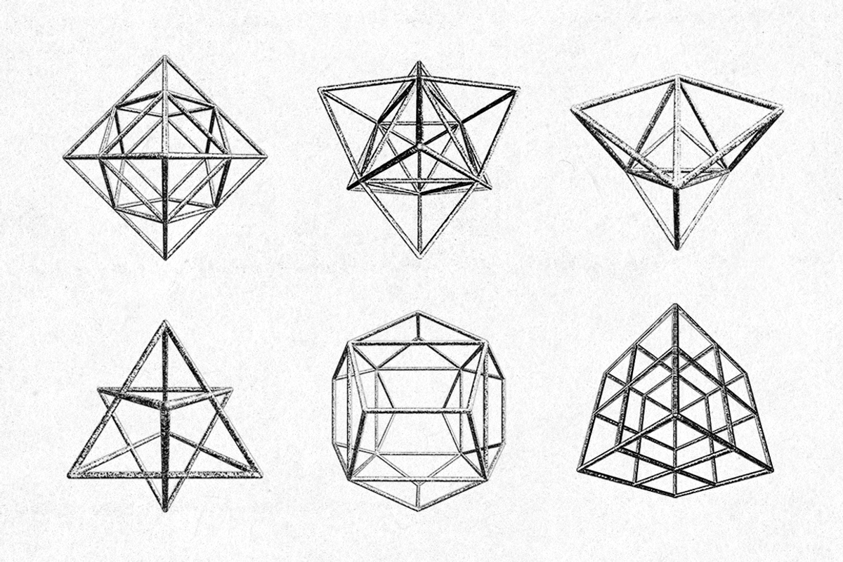 30 Geometric Polygons preview 2