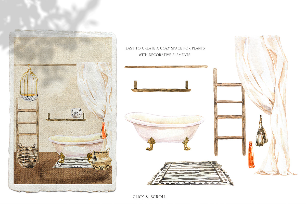 Stay Home & Love Plants Collection, a Decorative Illustration by Cat In Colour (Photo 5 of 10)