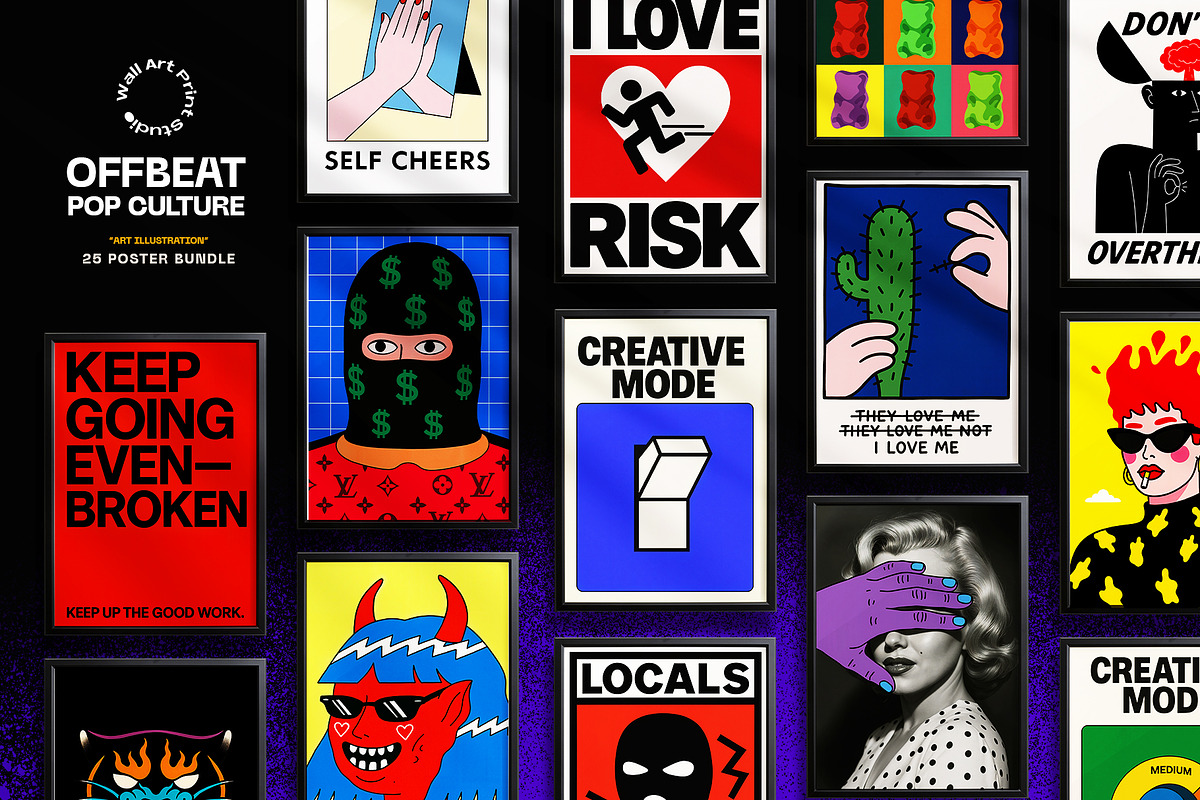 Offbeat - Pop Culture 2, a Graphic by Wall Art Print Studio (Photo 1 of 9)