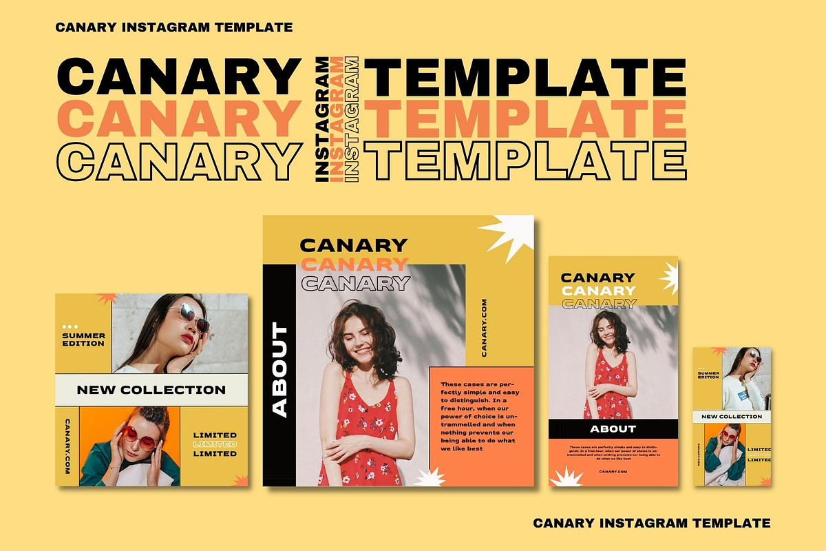 CANARY Instagram Template, a Social Media Template by Aji Gallery (Photo 1 of 7)
