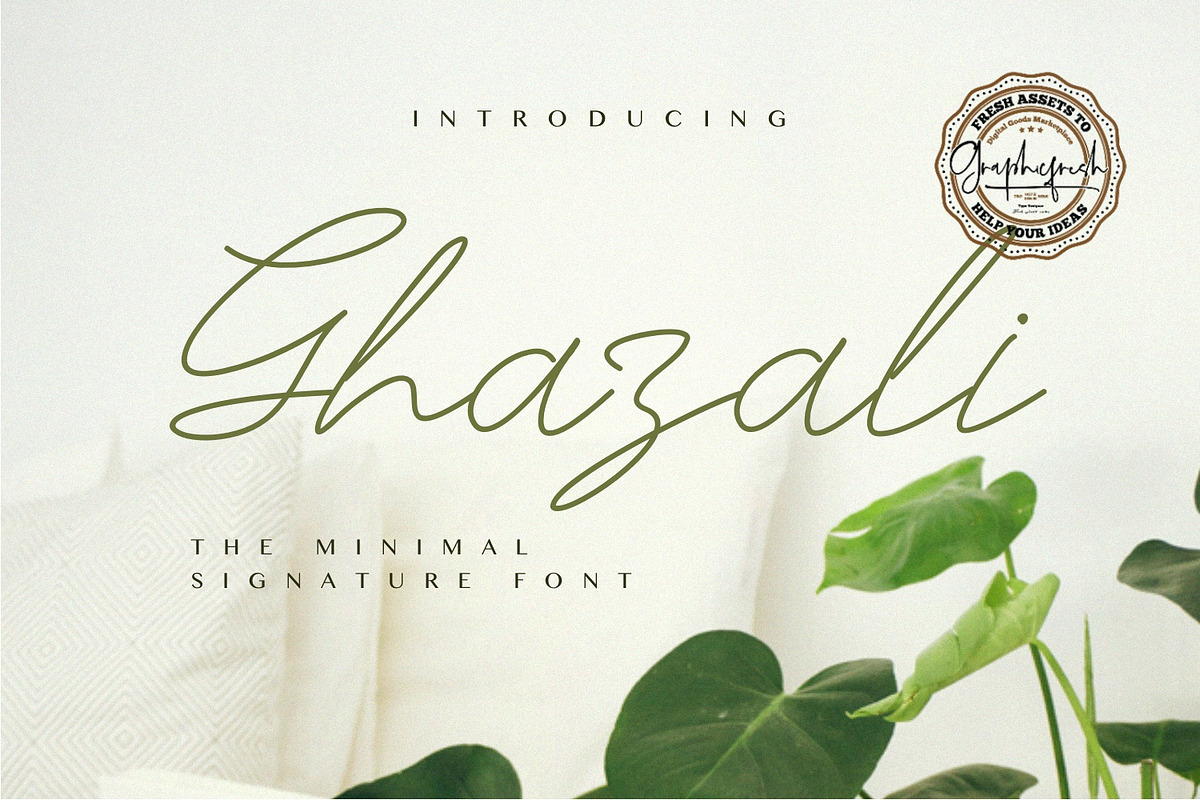 Ghazali - The Minimal Signature Font preview 7