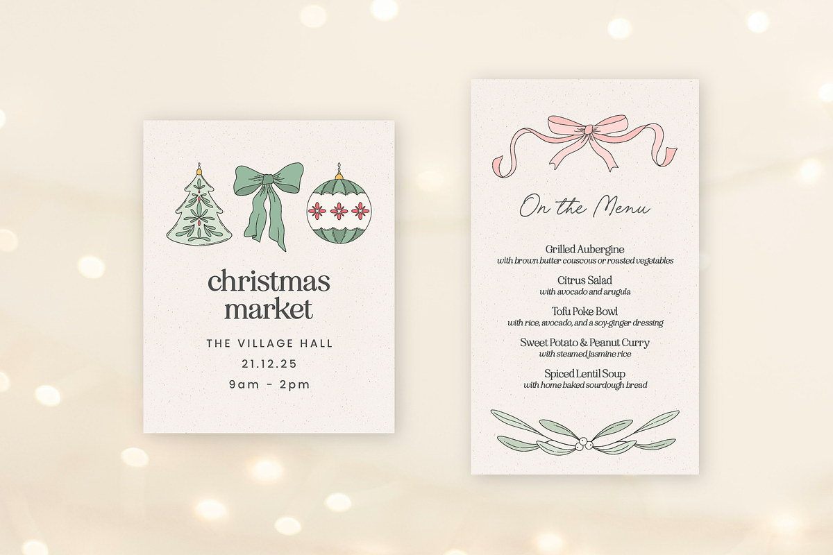 Festive Decor Vector Illustrations, a Decorative Illustration by Emma Webb Studio (Photo 8 of 10)