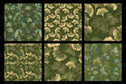 Green and Gold Ginkgo Patterns, a Texture Graphic by Digital Curio (Thumbnail 5 of 5)