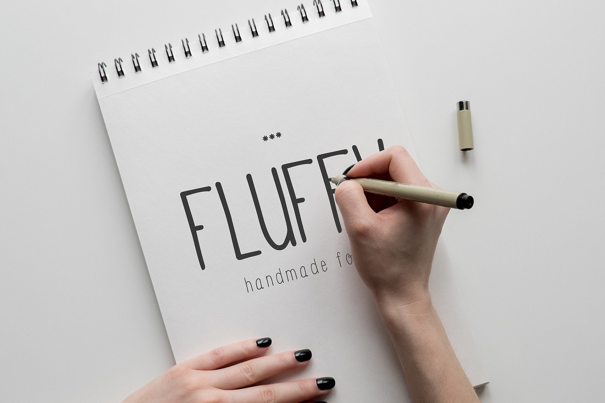 Fluffy Font preview 2