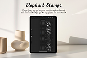 100 Elephant Procreate Stamps, a Brush Add-On by Painter Creative Books (Thumbnail 2 of 9)