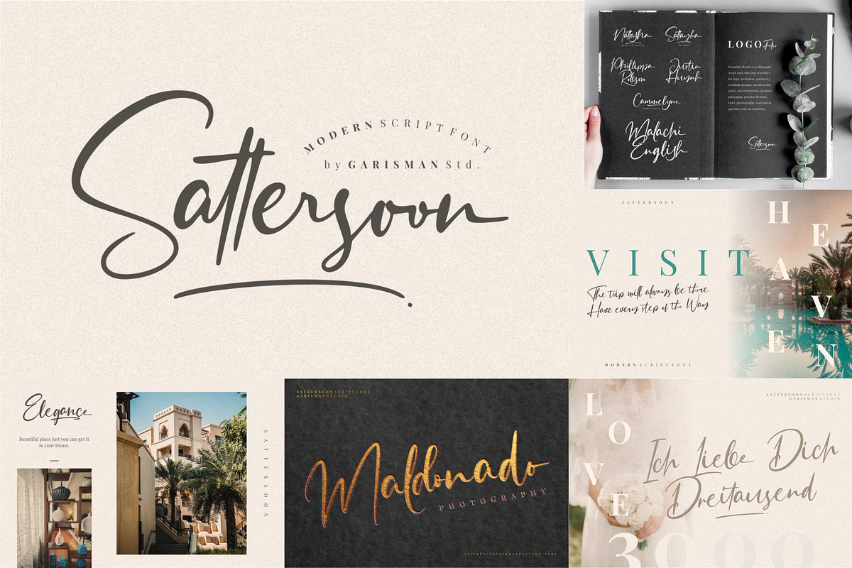 LUXURY & BEAUTY Script Font Bundle, a Script Font by Garisman Std (Photo 6 of 28)