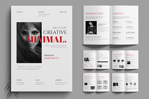 Creative Minimal Brochure Template, a Brochure Template by MightyDesign