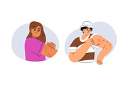 Itch, allergy, rash on skin set, a Person Illustration by Good Studio (Thumbnail 3 of 3)
