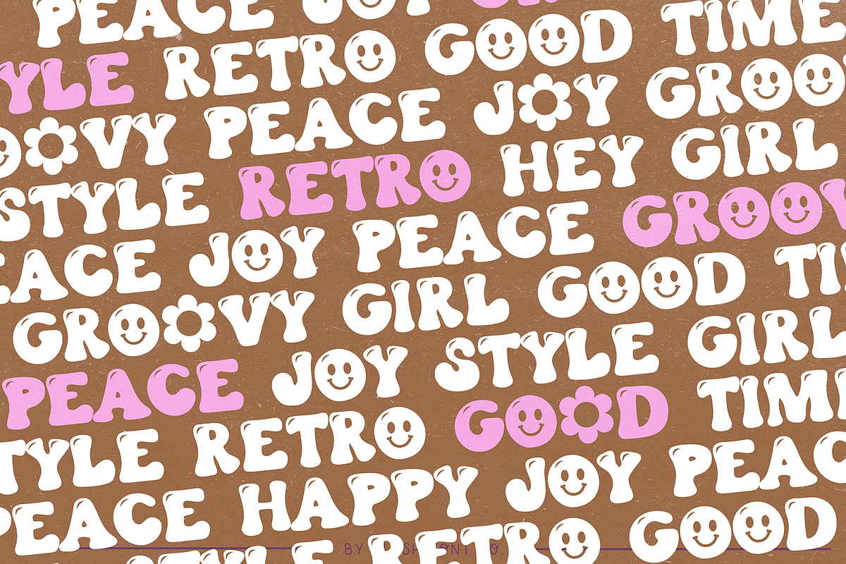 JOYFUL SOUL Happy Retro Font, a Font by Blush Font Co. (Photo 3 of 7)