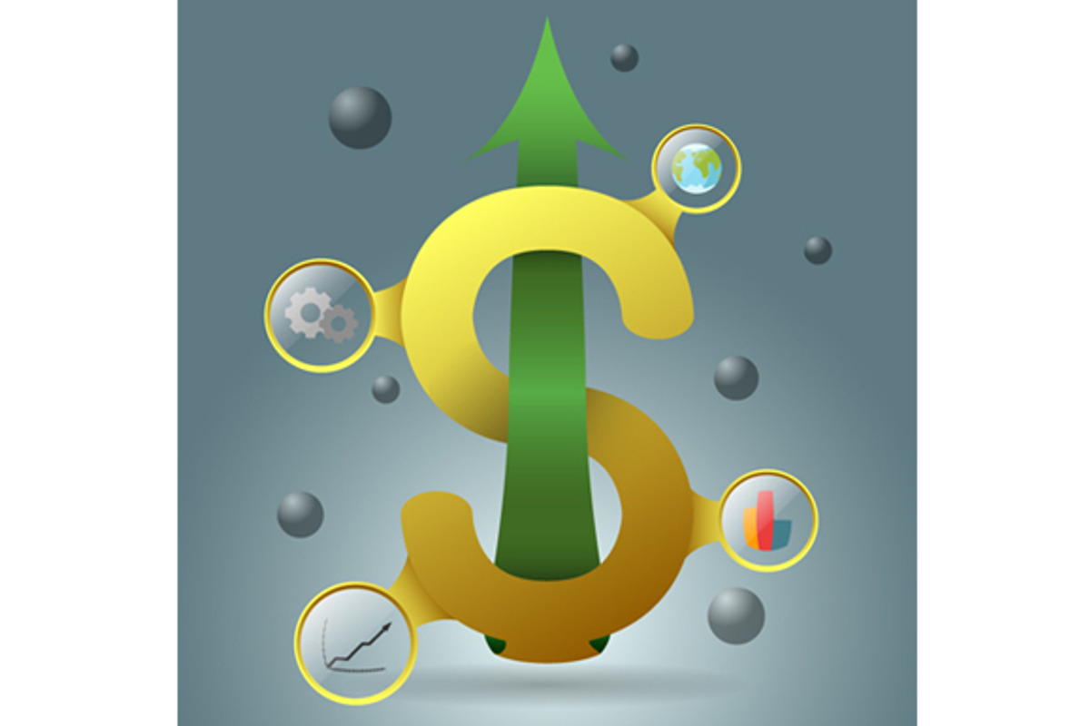 yellow dollar symbol, an Object Graphic by marktven