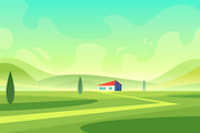 %SALE% -Stylized vector landscapes, a Wallpaper Graphic by VectorVision (Thumbnail 4 of 7)