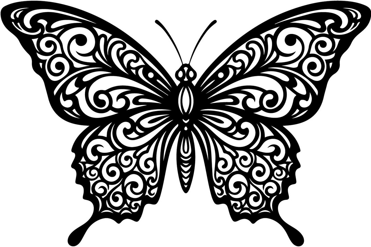 Butterfly Silhouette Bundle, a Decorative Illustration by Designer_Momina (Photo 6 of 20)