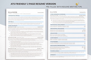 Professional Simple Resume Google