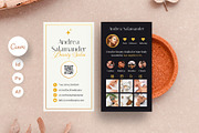 Esthetician Business Card Template, a Business Card Template by artbart (Thumbnail 1 of 8)