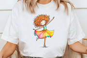 Retro Girls Clipart Bundle, an Illustration by Libby Wishes (Thumbnail 2 of 4)