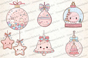 Pastel Kawaii Christmas Ornament, an Illustration by DreamCafeArt (Thumbnail 6 of 7)