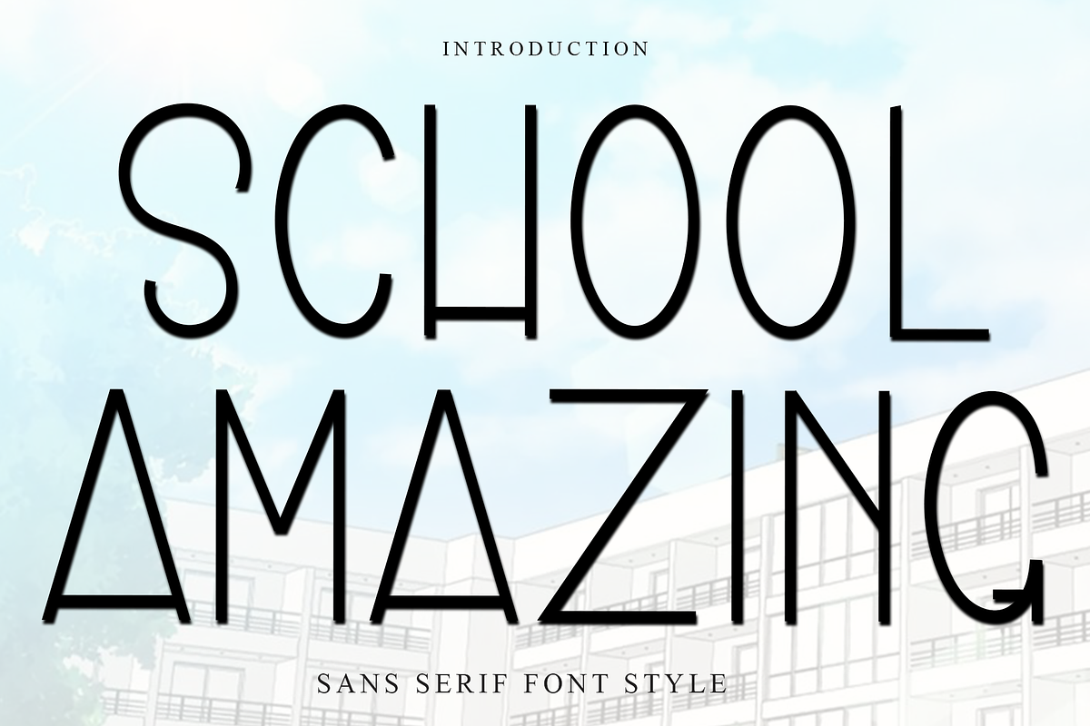 School Amazing, a Sans Serif Font by FreshTypeINK (Photo 1 of 7)