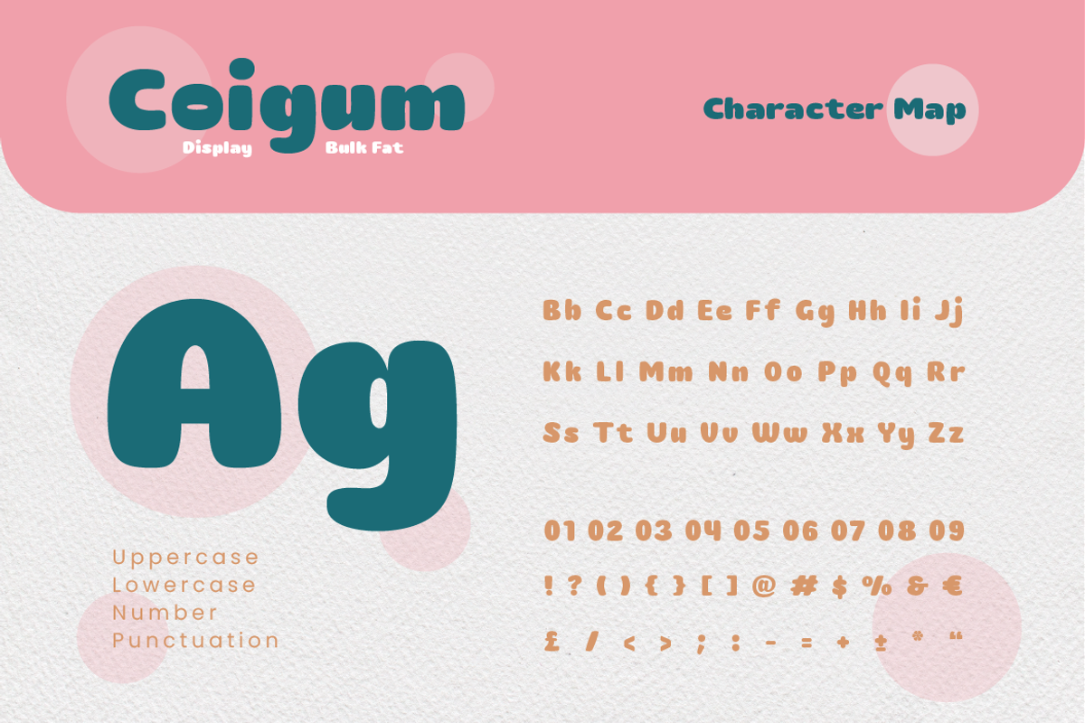 Coigum, a Sans Serif Font by kerismaker (Photo 4 of 11)