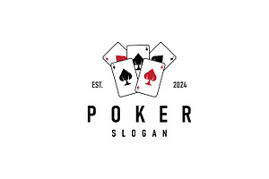 Poker Card Logo Classic Gambling, a Branding & Logo Template by Maylianaw28
