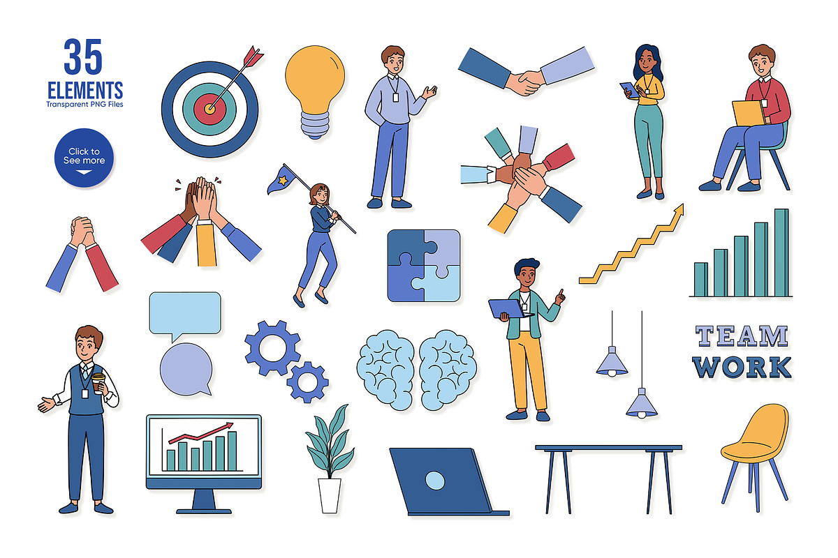 Teamwork Flow – Digital Hand-Drawn, a Work Illustration by CreativeValuation (Photo 2 of 11)