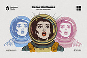 Multi App Retro Halftone Brushes, a Brush Add-On by brushapes.com (Thumbnail 7 of 12)