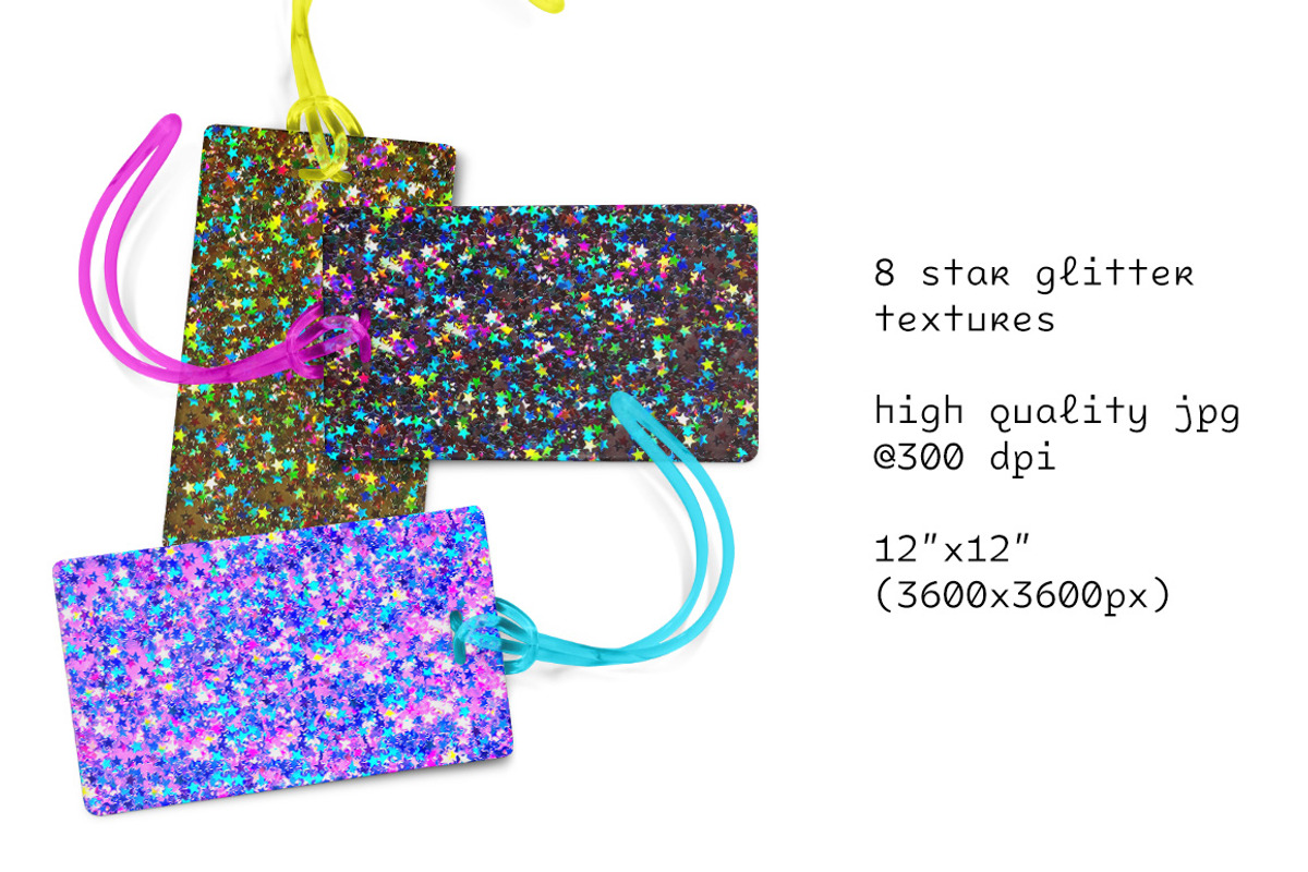 Sparkling Iridescent Star Glitters, a Texture Graphic by Pulpixel Design (Photo 3 of 7)