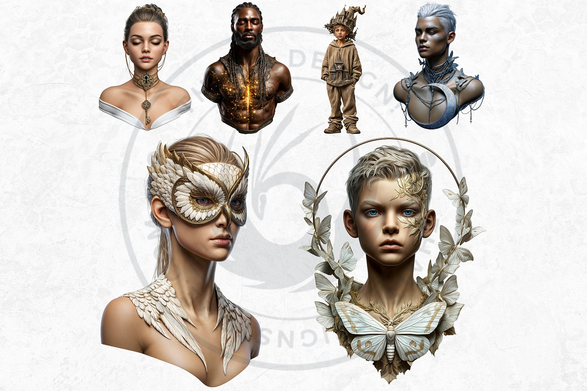 Dream Drifters Surreal Cliparts, a Person Illustration by ThatsDesignArt (Photo 10 of 15)