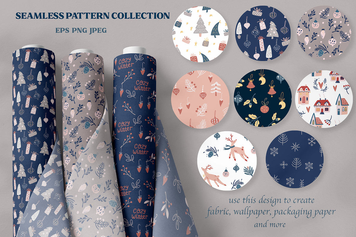 Cozy Christmas Cards & Patterns, an Object Graphic by PawLoveArt (Photo 9 of 14)