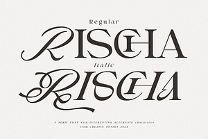 Rischa Unique Luxury Serif