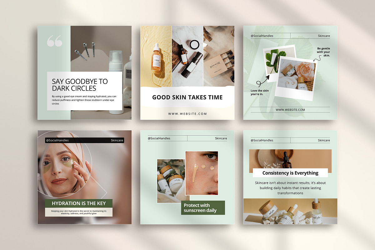 Skincare Instagram Marketing Temp, a Social Media Template by Snapybiz (Photo 9 of 10)