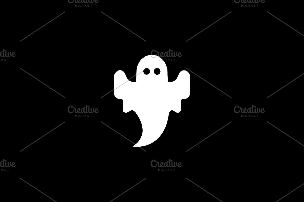 Cute Ghost Vector Illustration, an Object Illustration by Vectorium Studio (Photo 2 of 4)