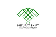 Ketupat Shirt Eid Monoline Logo, a Graphic by Mightyfire (Thumbnail 2 of 3)