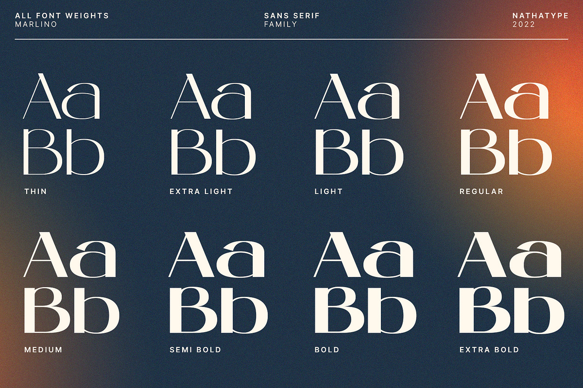 Marlino (Updated), a Sans Serif Font by Nathatype (Photo 9 of 9)