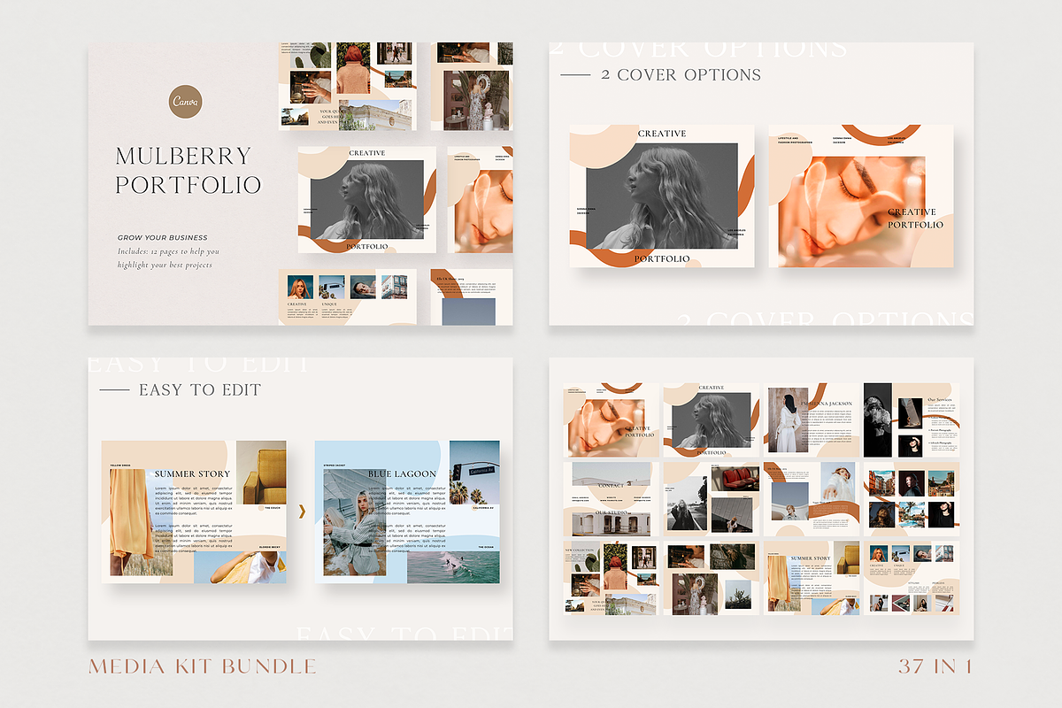 Media Kit + Portfolio Bundle | Canva, a Brochure Template by Ralony (Photo 7 of 8)