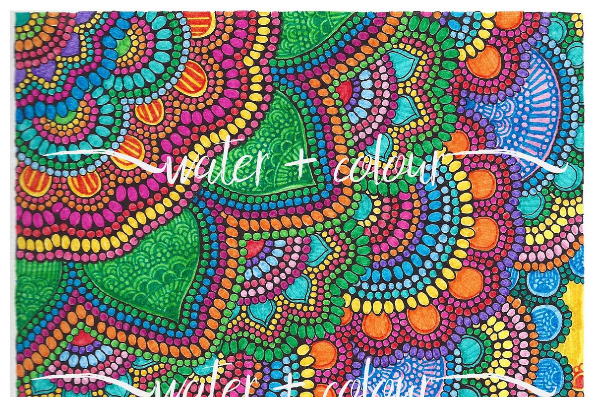 mandala print, an Illustration by water + colour