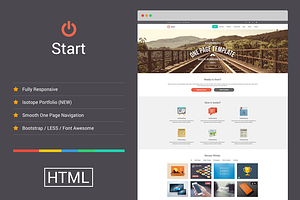 Start - Responsive One Page Template