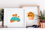 Watercolor Sunflowers Collection, an Illustration by Art Dari Autumn (Thumbnail 7 of 15)