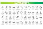 Heavy Industry Icons, an Outline Icon by Tettygreen (Thumbnail 1 of 2)